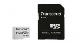 TS512GUSD300S-A, Memory Card, microSDXC, 512GB, 100MB/s, 85MB/s, Transcend