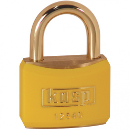 K12440BYELD, Brass lock, yellow 40 mm, Kasp