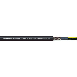 OLFLEX 110 CY BK 0,6/1 7G1.5, Control cable shielded 7x1.50 mm2, LAPP