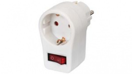 1508070, Adapter F (CEE 7/4) - F (CEE 7/4) White, Brennenstuhl