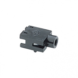 LJE0252-3RT, Jack panel socket black 3P, -