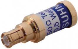 65 MCX-50-0-1/111 NE, Terminating element male 0.5 watt, Huber+Suhner