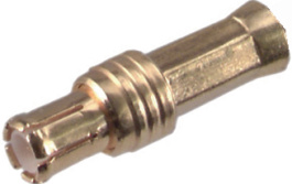 11 MCX-75-2-1/113 NE, Cable plug MCX, straight 75 Ohm, 6 GHz, Male, MCX, Huber+Suhner
