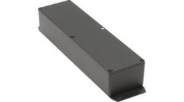 1590BXFBK, Diecast Enclosure with Flanged Base, Aluminium, 70 x 254 x 50 mm, Black, Hammond