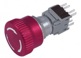 RND 210-00416, Twist to Release Anti-Vandal Switch, 1 Break Contact (NC) / 1 Make Contact (NO), RND Components