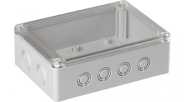 SPCM131806T, Plastic enclosure 175 x 125 x 60 mm grey PC IP 66/67 N/A Cubo S, Ensto
