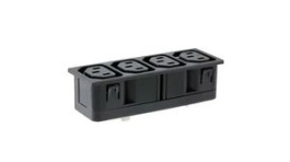 4752.5000, Разъем: питания AC; разветвитель; 10А; 250ВAC; C13 (F); макс.2мм, Schurter