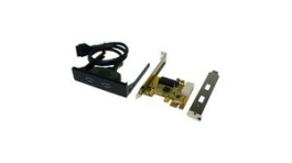 EX-11099-2, Interface Card with 3.5" Front Mounting, PCI-E x1, 2x USB-A, USB 3.0, Exsys