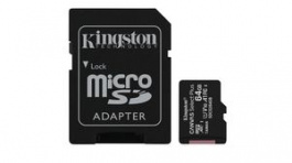 SDCS2/64GB-3P1A, Memory Card, 3-Pack microSDXC 64GB UHS-I/U1/V10, Kingston