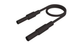 MAL S GG-B 50/2,5 BLACK, Test Lead, Plug, 4 mm - Socket, 4 mm, Black, Nickel-Plated Brass, 500mm, Hirschmann