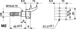 XSPAC5465, Potentiometer holder, Piher
