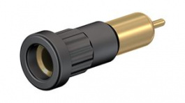 EB4C, Test Socket  diam.4mm, Black, 25A, Pin Connector, Staubli (former Multi-Contact )