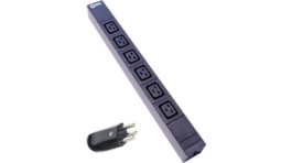 RND 465-00226, PDU 19'', 6 x C19, Black, Plug T23, RND Connect
