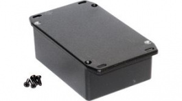 1590SFLBK, Die Cast Enclosure Flanged Lid, 82 x 111 x 40 mm, Black, IP54, 1590, Hammond