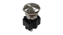 RND 210-00621, Vandal-Proof Pushbutton Switch, 1NO, OFF-(ON), IP65, Quick Connect Terminal, 4.8, RND Components