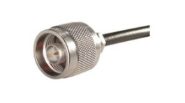 11 N-50-3-54/133 NE, RF Connector, N-Type, Brass, Plug, Straight, 50Ohm, Solder Terminal, Clamp Terminal, Huber+Suhner