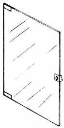 20117-749, Стеклянная дверца 38U(HE), Schroff