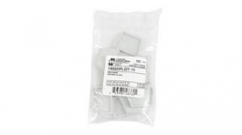 1552DPLGY-10, Replacement End Panel 51mm ABS Grey, Pack of 10 pieces, Hammond