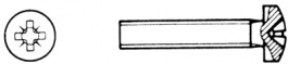 798504063, Cylindrical screw, Phillips cross-head M4 6 mm, -