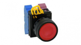 YW1B-M1R, Pushbutton Switch Actuator, Plastic, Red, Momentary Function, IDEC