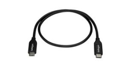USB2CC50CM, Charging Cable USB-C Plug - USB-C Plug 500mm USB 2.0 Black, StarTech.com