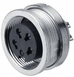 09 0054 00 14, Panel-mount socket, 680 series 14-pole Poles 14 3 A 60 VAC/VDC, Binder