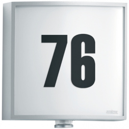 L 676 LED ALU-SILVER, Outdoor light fixture 8 W silver, Steinel