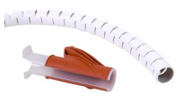33.781, Spiral Wrap Tubing with Hand Tool, 25 ... 25mm, PVC, White, Dataflex