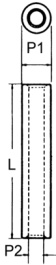 FD4080-20, Spacer, Threaded 20 mm, S.A Bourqui Jean