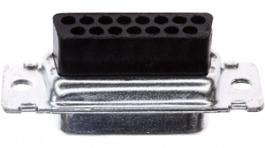 205205-2, D-Sub Socket 15 Female Crimp/Straight, TE Connectivity