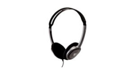HA310-2EP, Headphones, On-Ear, Stereo Jack Plug 3.5 mm, Black / Grey, V7