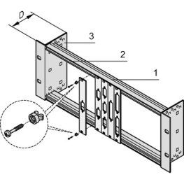 20118-630, 19'' module support, 3 HE, Schroff