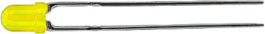 HLMP-1719-A00A2, LED; в корпусе; желтый; 3мм; Кол-во диод: 1; 2мА; 50°; 1,8?2,5В, Broadcom (Avago)