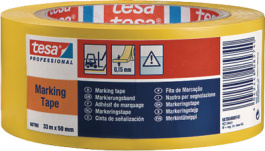 60760 50MM X 33 M YELLOW, Floor marking tape yellow 50 mmx33 m, Tesa