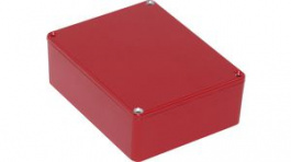 1590BBSRD, Diecast Stomp Box, Aluminium, Red, 94 x 120 x 42 mm, Hammond