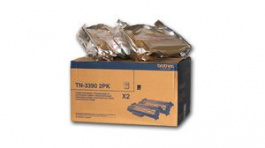 TN3390TWIN, Toner Cartridge, 12000 Sheets, Black, Brother