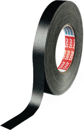 04651 100MM X 50 M BLACK, Cloth tape black 100 mmx50 m, Tesa