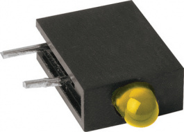 RTE3104Y, PCB LED 3 mm round Yellow standard, Mentor