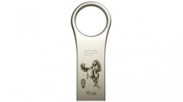 SP016GBUF2F80V1C-14, USB Flash Drive 16 GB silver, Silicon Power