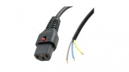 IL19-SE-H05-3150-200, IEC Power Lead H05VV-F Bare End IEC 60320 C13 2m, Schaffner