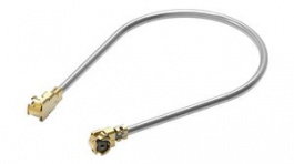 636201050450, RF Cable Assembly, 1.13mm, U.FL Plug - U.FL Plug, 450mm, Grey, WURTH Elektronik