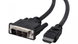 11.99.5552, HDMI - DVI Cable m - m 5 m Black, Value