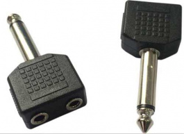 RND 205-00588, Mono Audio Adapter, 6.3/3.5 mm, RND Connect