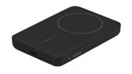 BPD002BTBK, Magnetic Wireless Powerbank for iPhone 13 and iPhone 12, 2.5 Ah, Wireless, 5W, Black, BELKIN