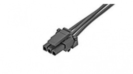 145132-0301, Micro-Fit TPA-to-Micro-Fit TPA Off-the-Shelf (OTS) Cable Assembly Single Row 150.00mm Length 3 Circuits Black, Molex
