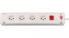 1150652324, Outlet Strip Bremounta 4x Type J (T13) - Type J (T12) White 3m, Brennenstuhl