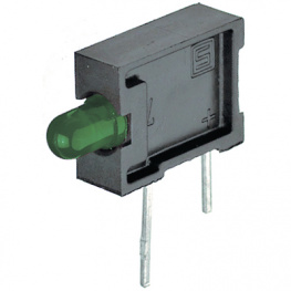 0035.7023, PCB LED 3 mm round Green standard, Schurter