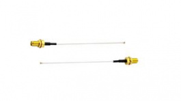 CAB.S01, RF Cable Assembly, SMA Female - HSC Female, 100mm, Grey, Taoglas