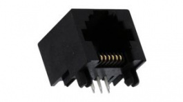 43860-0002, Гнездо; RJ12; PIN:6; Кат:3; с низкми профилем; позолота; THT, Molex