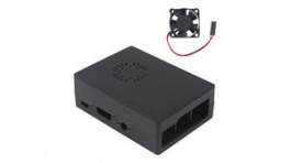 PIS-1124, Enclosure with Cooling Fan for Raspberry Pi, Black, PI Engineering